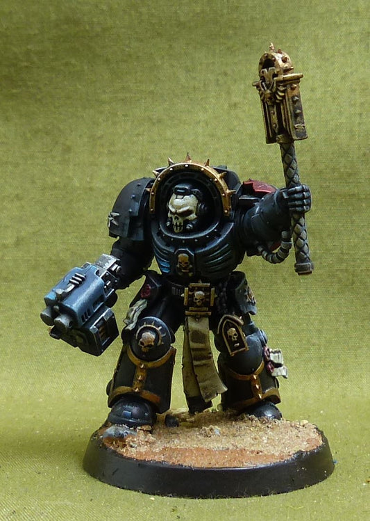 Chaplain in Terminator Armour painted - Space Marines - Warhammer 40K #5BQ