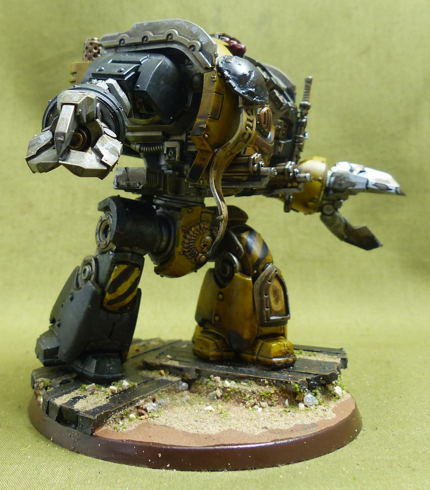 leviathan Siege Dreadnought with Claws painted - Imperial Fist - Warhammer Horus Heresy #1QI