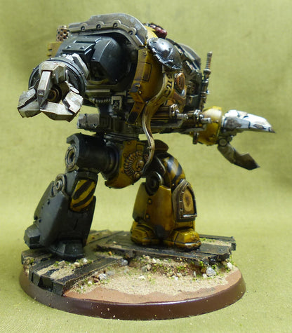 leviathan Siege Dreadnought with Claws painted - Imperial Fist - Warhammer Horus Heresy #1QI