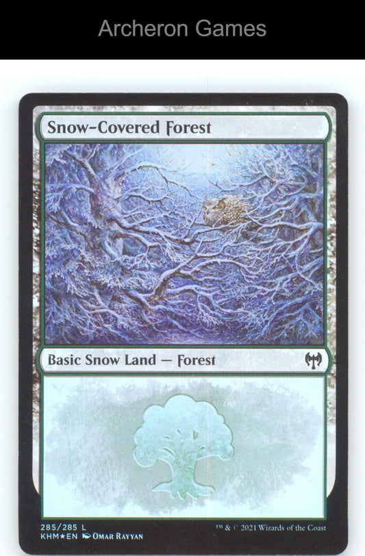 Snow-Covered Forest (285) KHM 285 Land MTG Card Kaldheim Foil