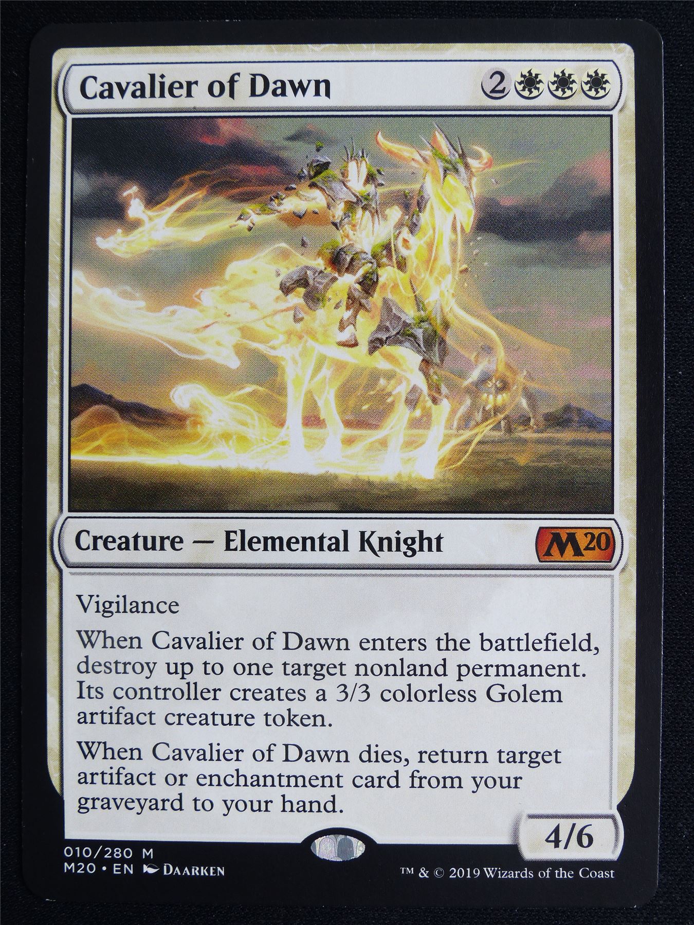 Cavalier of Dawn - M20 - Mtg Card #4O8