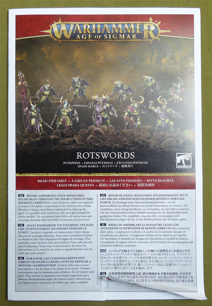 Rotswords complete sprue - Maggotkin of Nurgle - Warhammer AoS #2FG