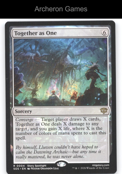 Together as One SOS 4 R MTG Card Secrets of Strixhaven