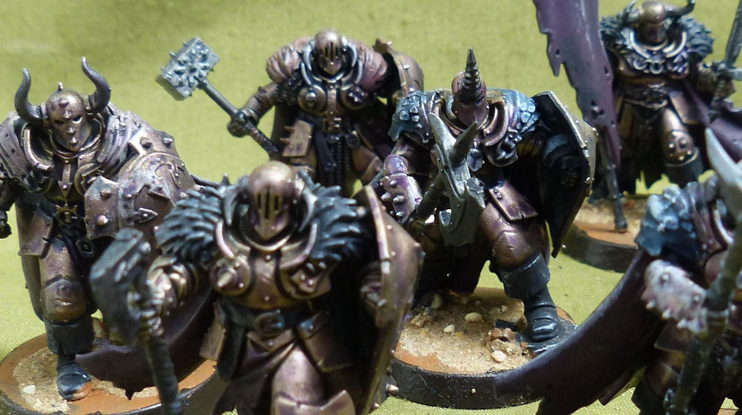 Chaos Warriors painted - Slaves to Darkness - Warhammer AoS #5CP