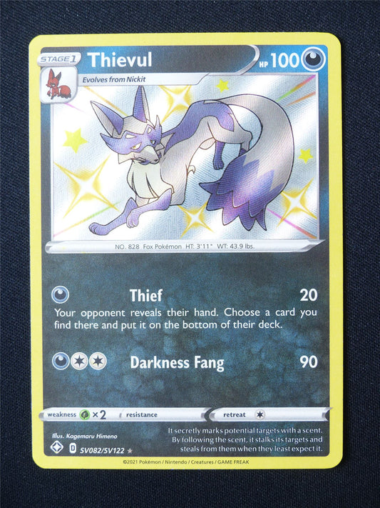 Thievul SV082/SV122 Shiny Holo - Pokemon Card #5U0