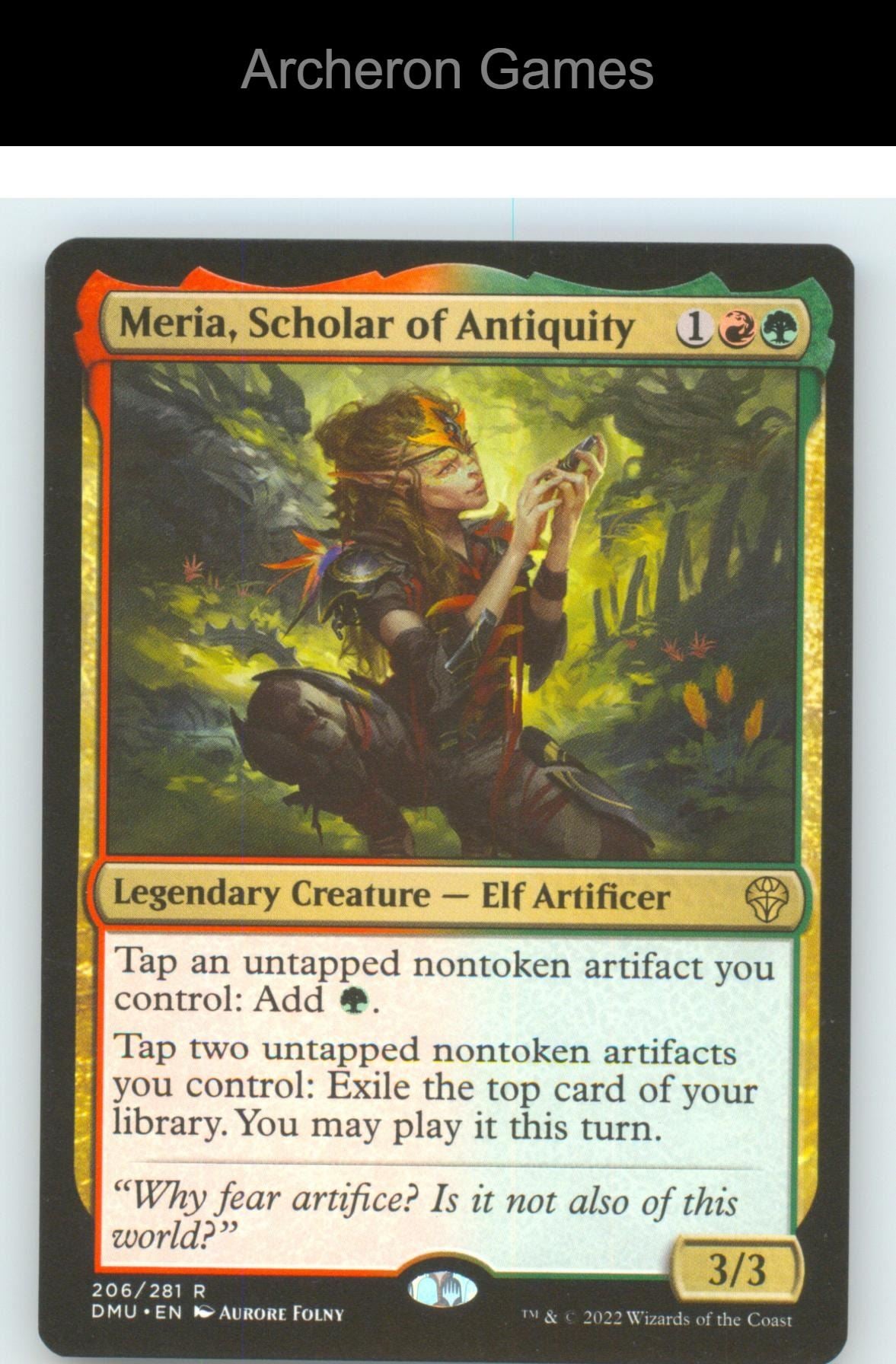 Meria, Scholar of Antiquity DMU 206 R MTG Card NM/EX+