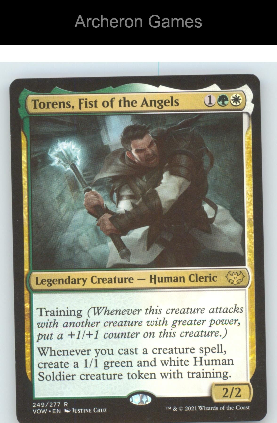 Torens, Fist of the Angels VOW 249 R MTG Card NM/EX+