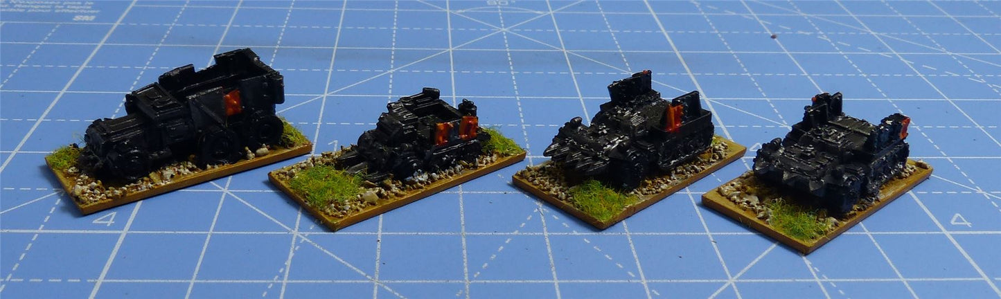 Classic Metal Battlewagons painted set of 4 - Warhammer Epic #2LD