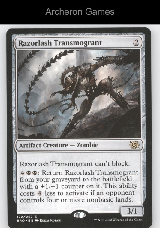 Razorlash Transmogrant 122 R MTG Card Promo Pack: The Brothers' War