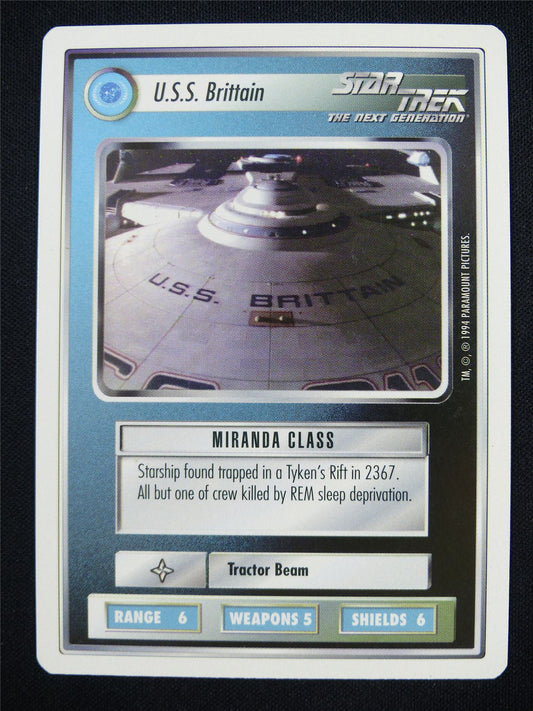 U.S.S. Brittain - The Next Generation - Star Trek Card #19D