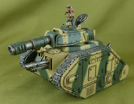 Leman Russ Battle Tank With Commander Pask - Astra Militarum - Painted - Warhammer AoS 40k #25Y