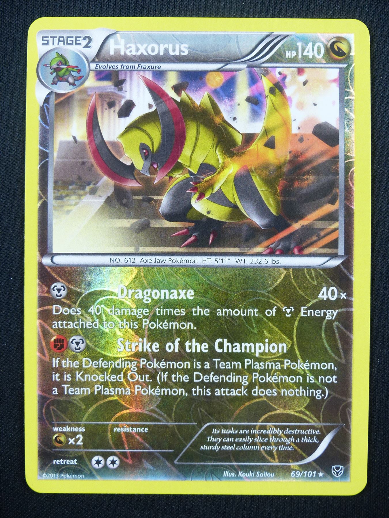 Haxorus 69/101 Reverse Holo - Pokemon Card #O2