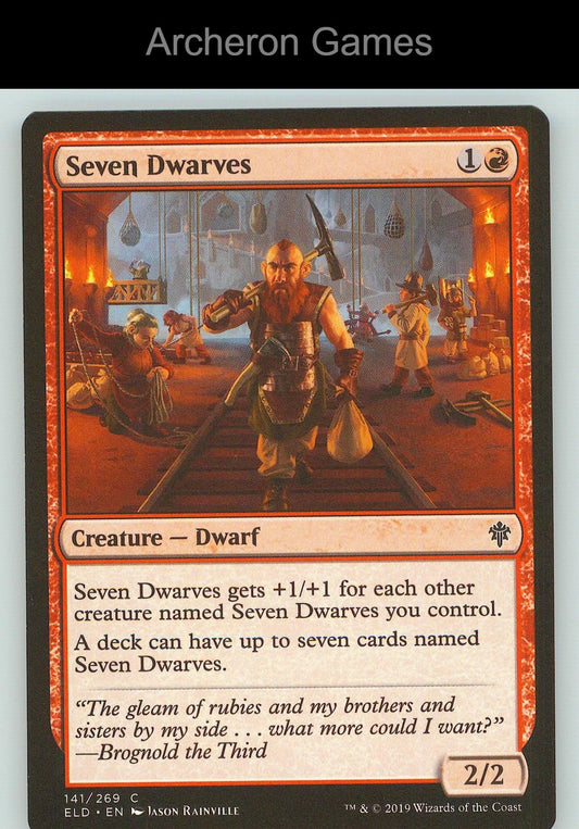 Seven Dwarves ELD 141 C MTG Card NM/EX+