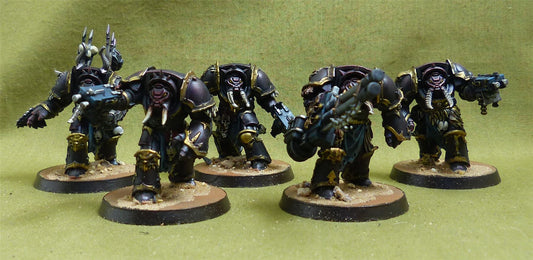 Chaos Terminator Squad painted - Chaos Space Marines - Warhammer 40K #5BX