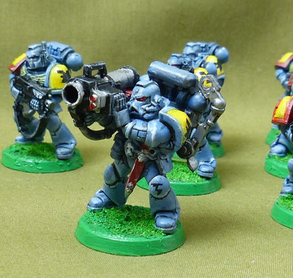 Classic Plastic Space Marines painted - Space Wolves - Warhammer 40K #40T