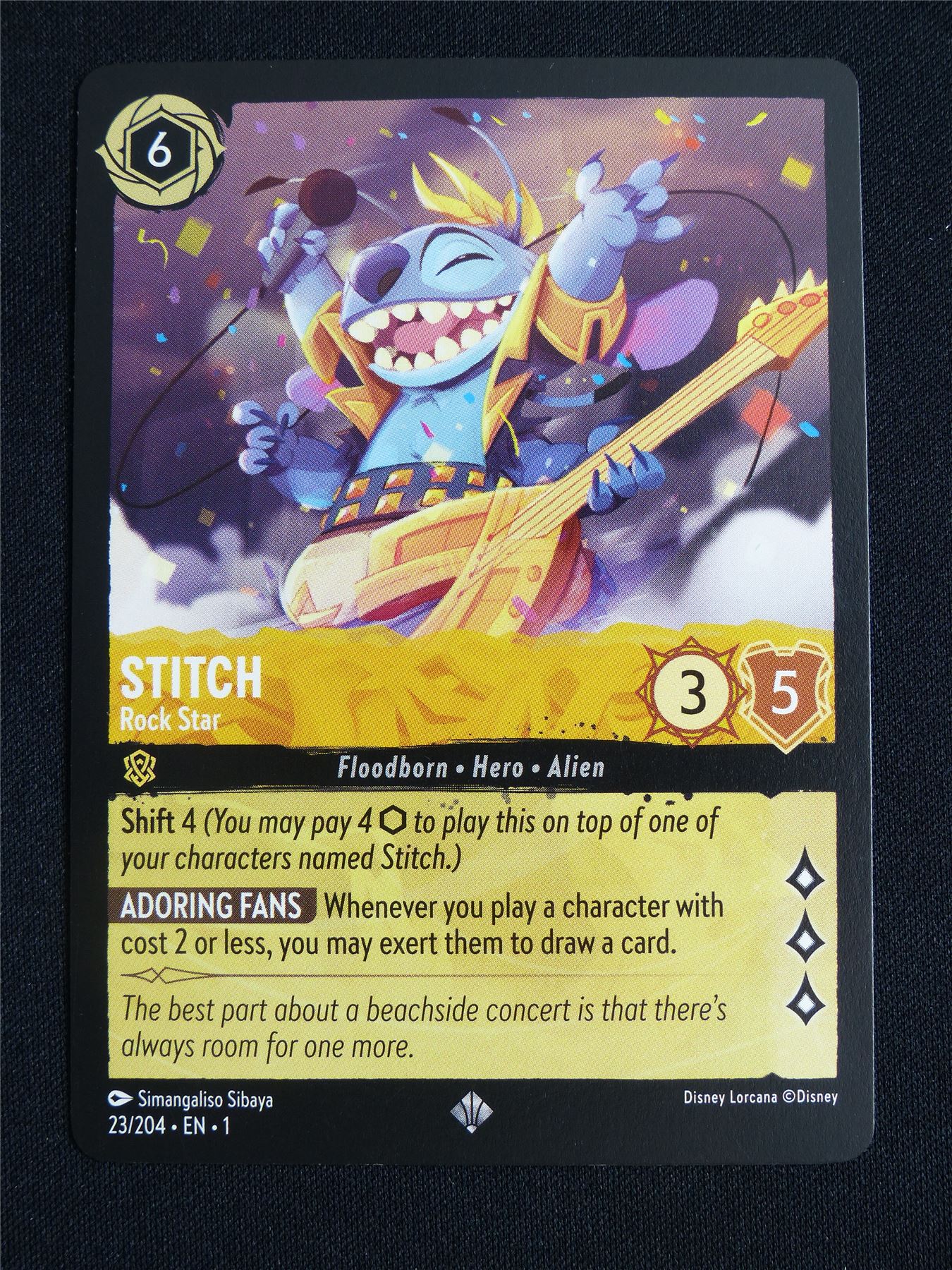 Stitch Rock Star 23/204 - Lorcana Card #5FU