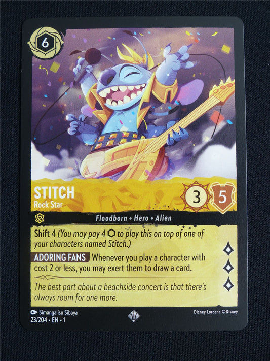 Stitch Rock Star 23/204 - Lorcana Card #5FU