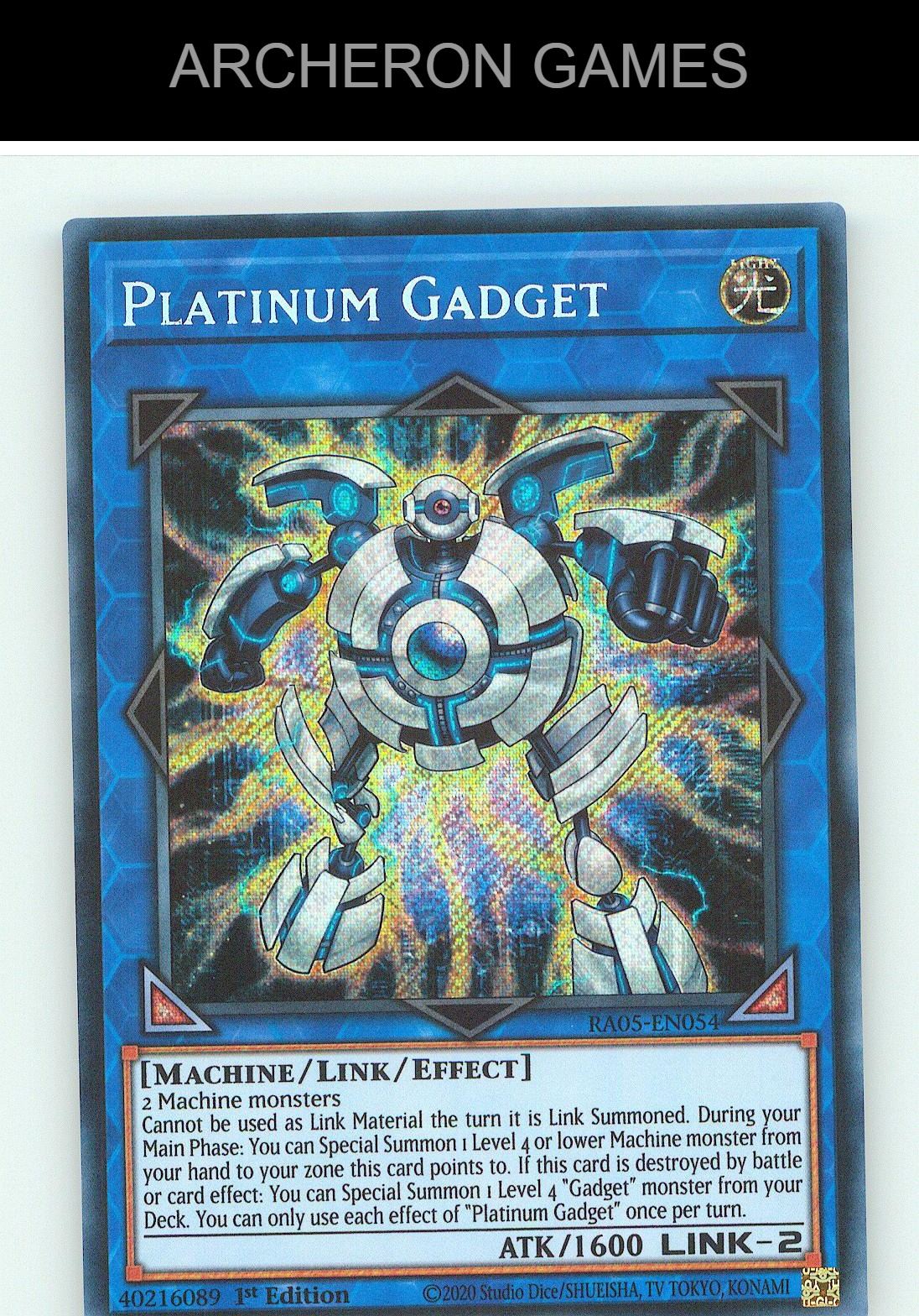 Platinum Gadget SR YUGIOH Card 1st Edition