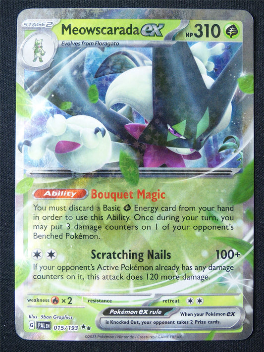 Meowscarada EX 015/193 Holo - Pokemon Card #1BX