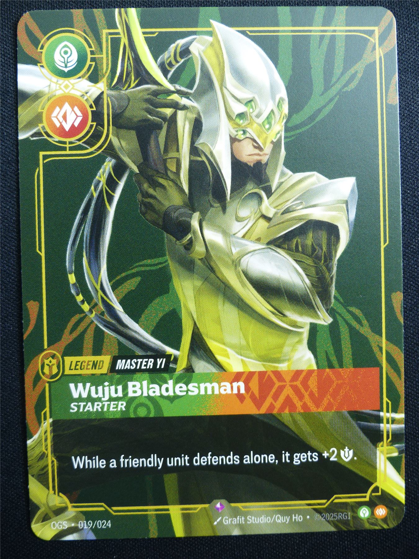Wuju Bladesman Starter 019/024 Rare - Riftbound Card #472 – Archeron