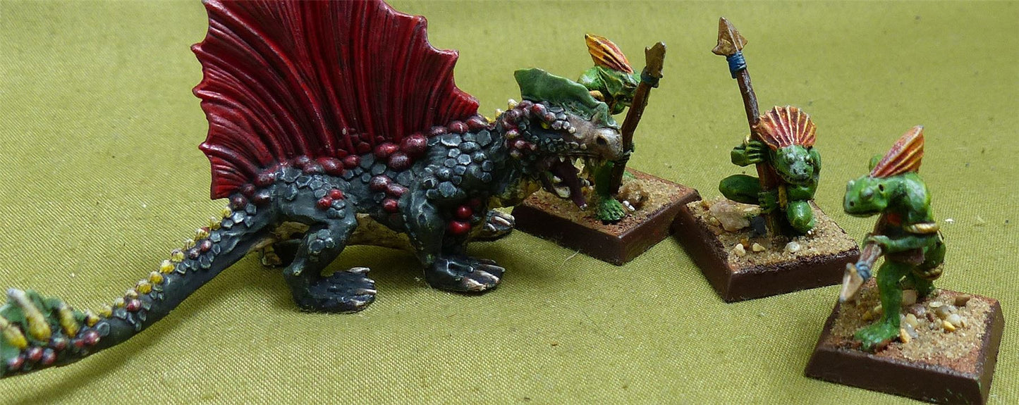 Classic Metal Salamander Spawn of Chotec painted - Seraphon - Warhammer AoS #2OX