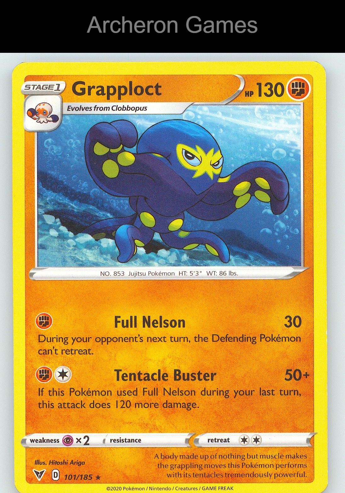 Pokemon Card Grapploct VIV 101/185 R Vivid Voltage