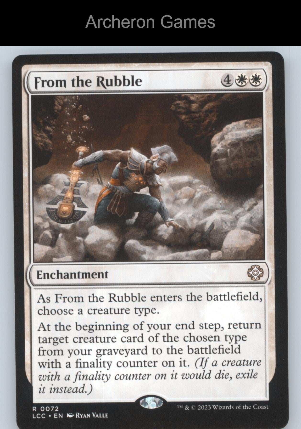 From the Rubble 72 R MTG Card Commander: The Lost Caverns of Ixalan