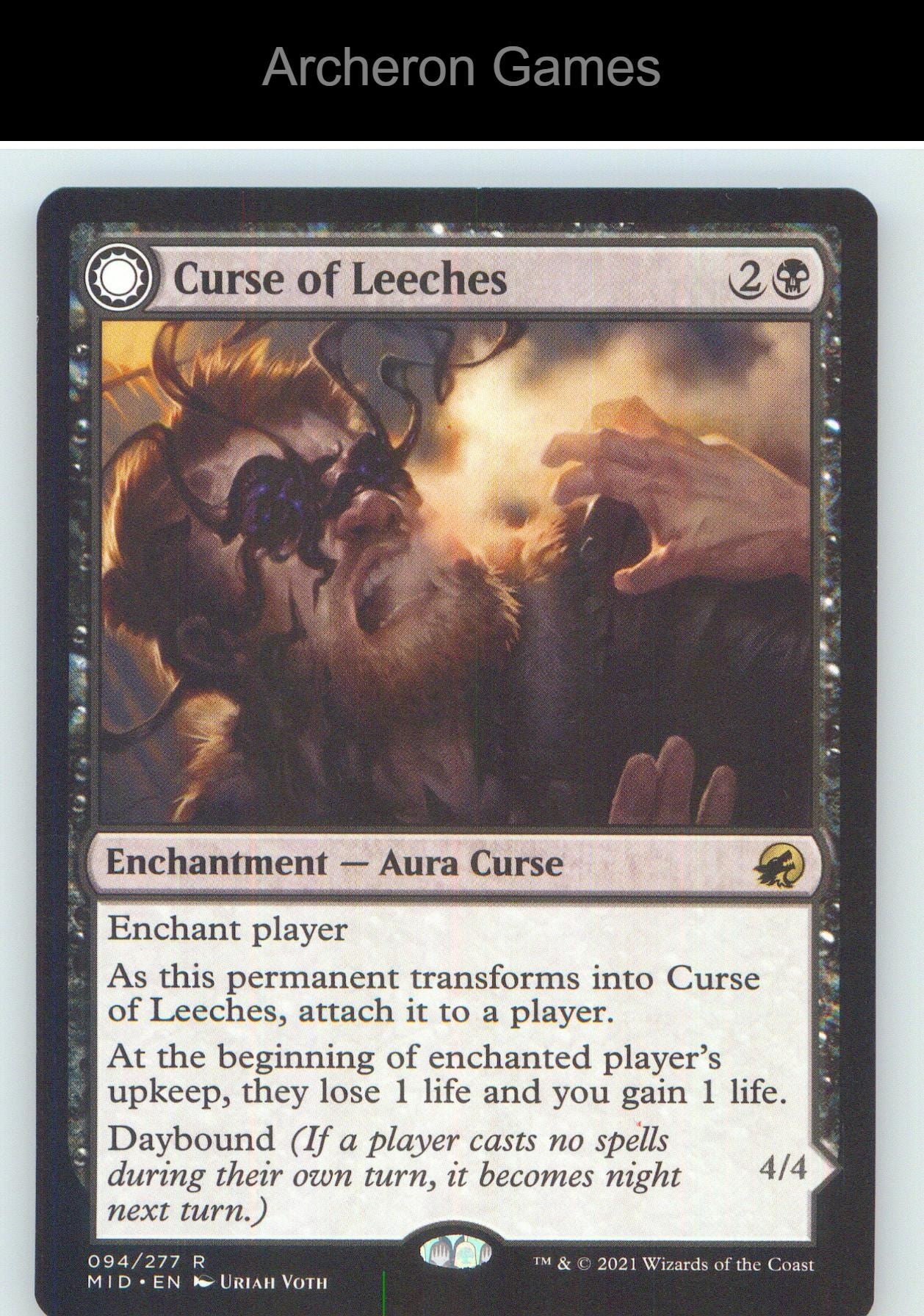 Curse of Leeches MID 94 R MTG Card NM/EX+