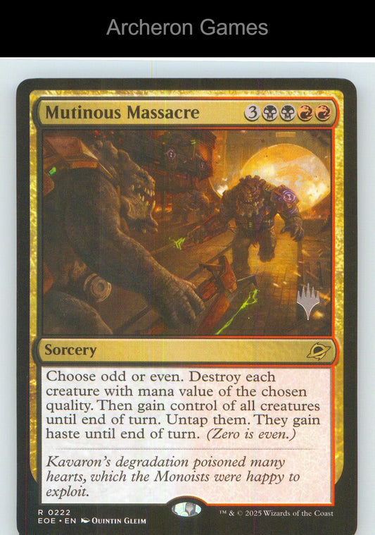Mutinous Massacre EOE 222 R MTG Card NM/EX+