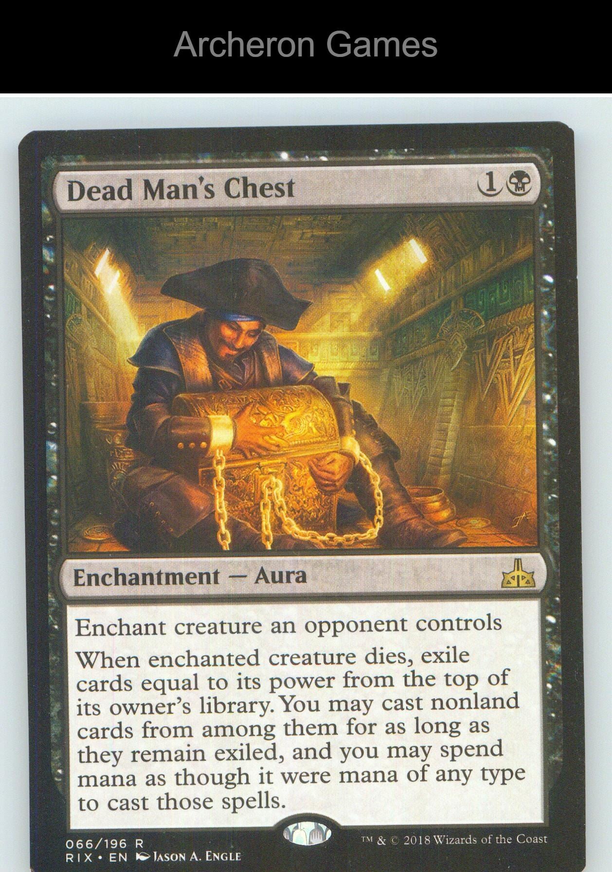 Dead Man's Chest RIX 66 R MTG Card NM/EX+