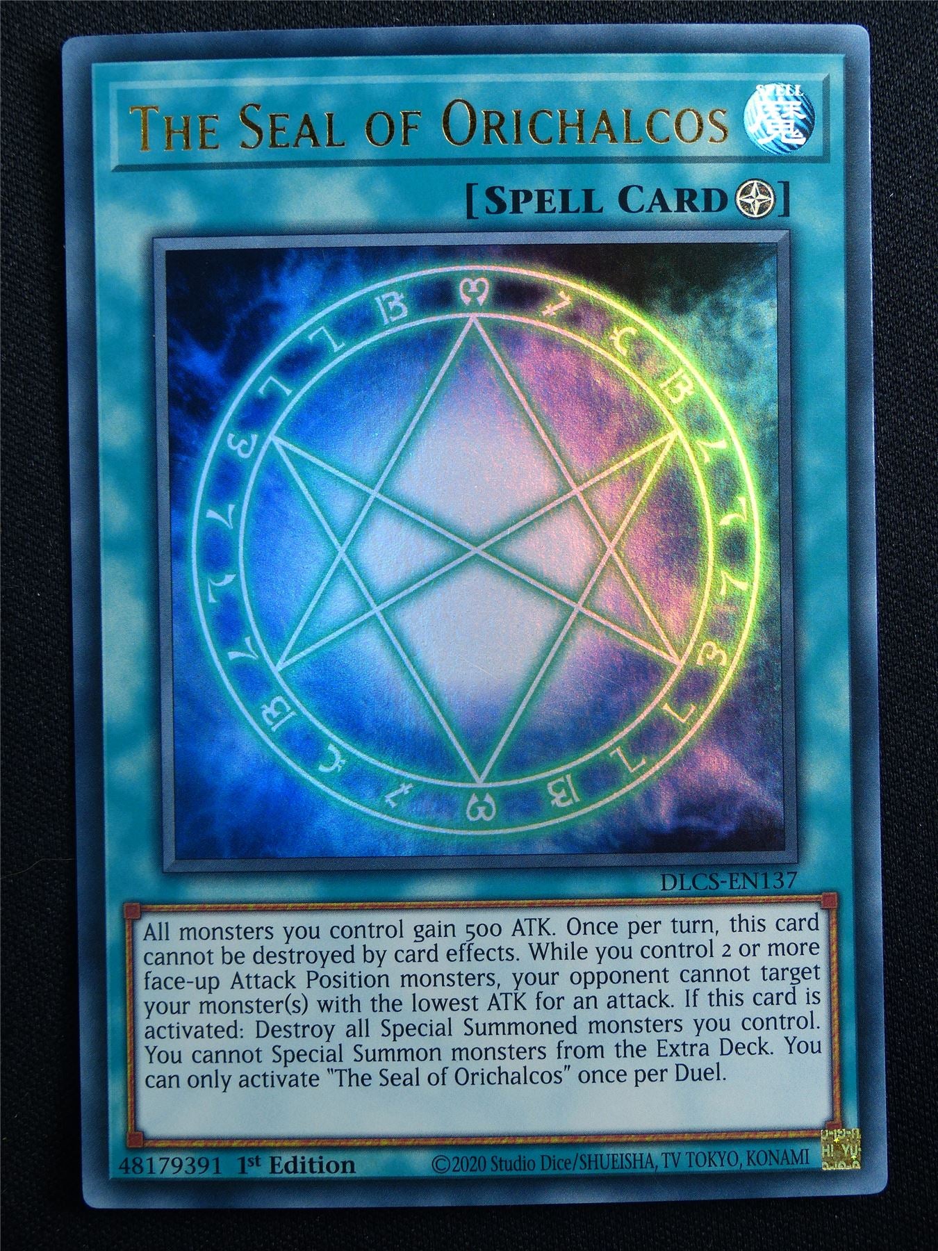 The Seal of Orichalcos DLCS Ultra Rare - 1st ed Yugoioh Card #31I
