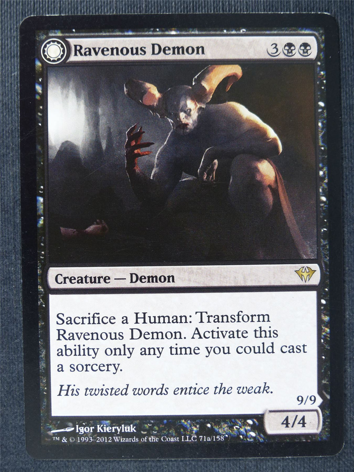 Ravenous Demon / Archdemon of Greed - Mtg Magic Cards #HI