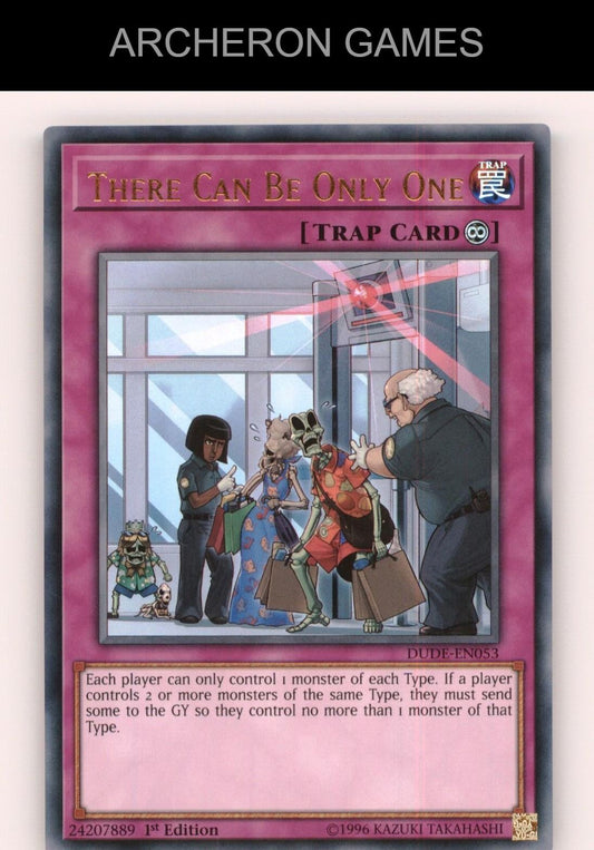 There Can Be Only One Ultra Rare YUGIOH Card