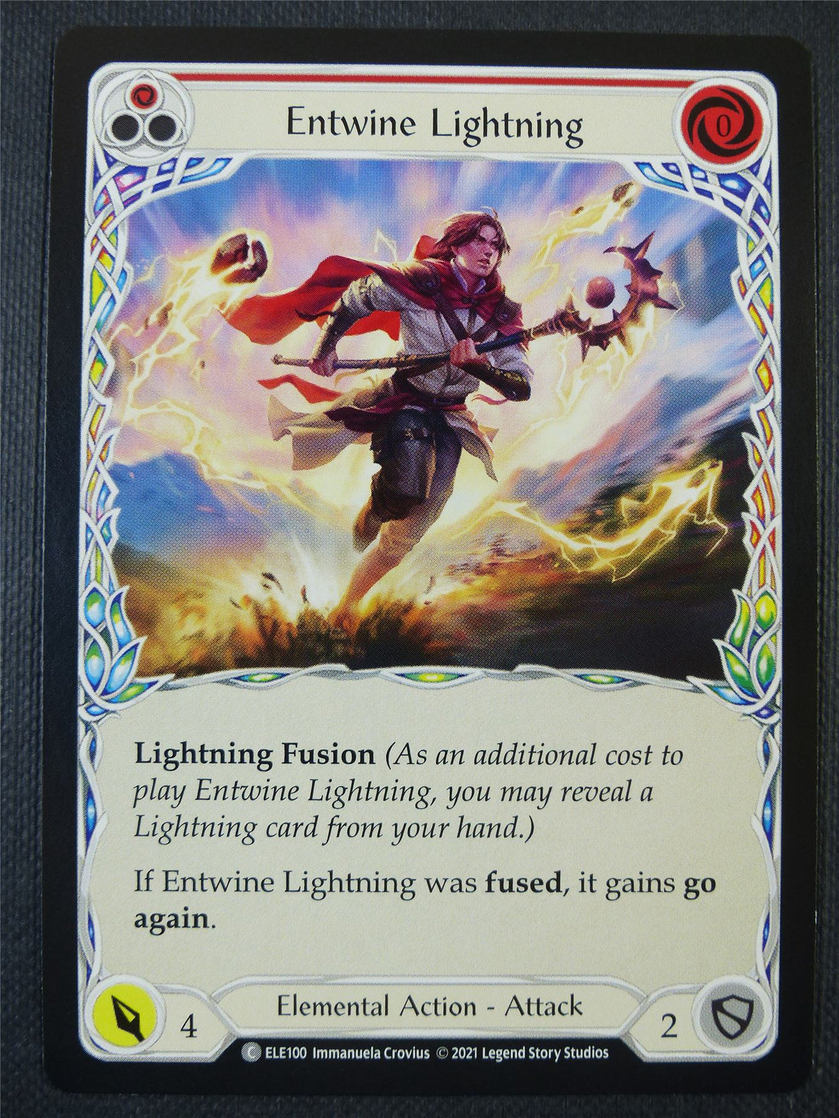 Entwine Lightning - Red - Tales of Aria 1st ed - Flesh and Blood Card #631