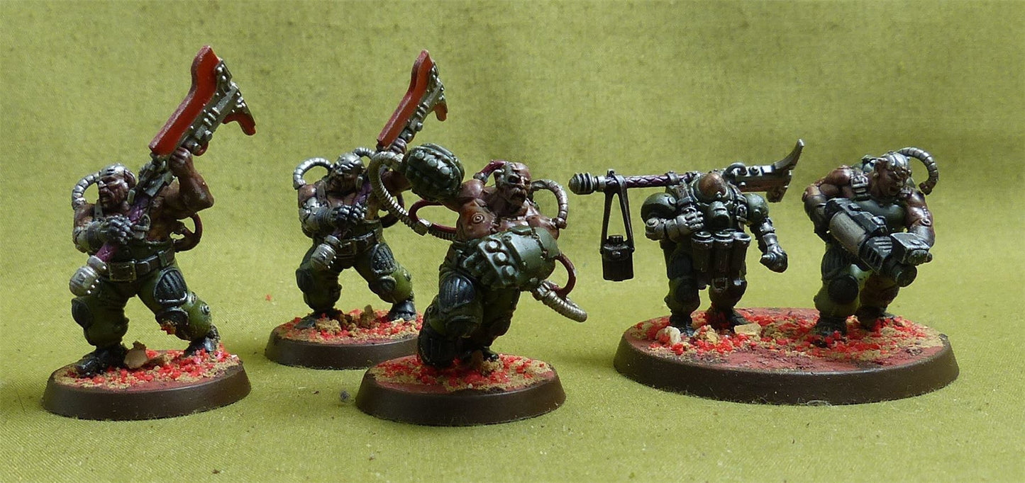 Cthonian Beserks set of 4 painted - Leagues of Votann - Warhammer 40K #1J5