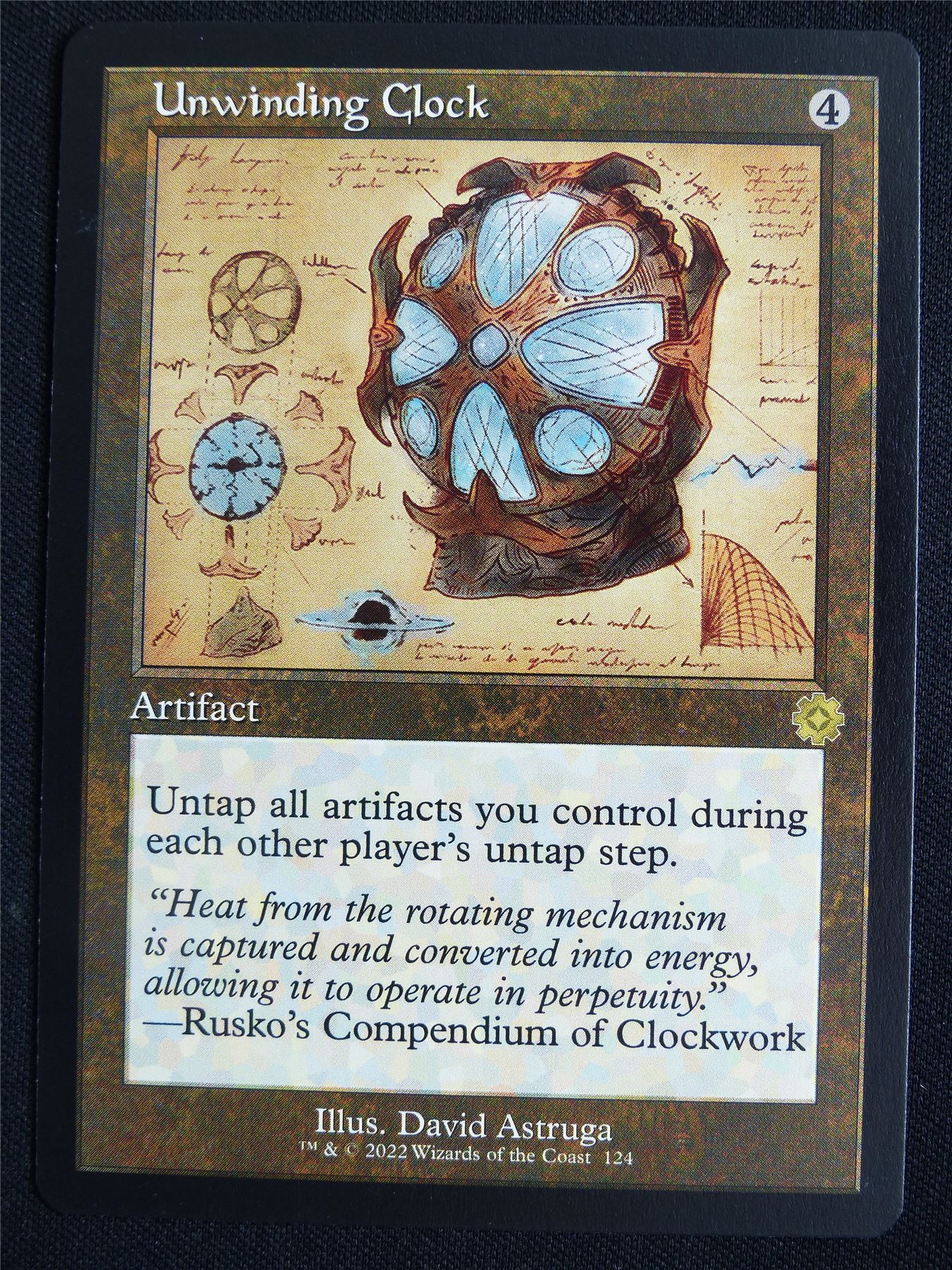 Unwinding Clock Retro - BRO - Mtg Card #3J3