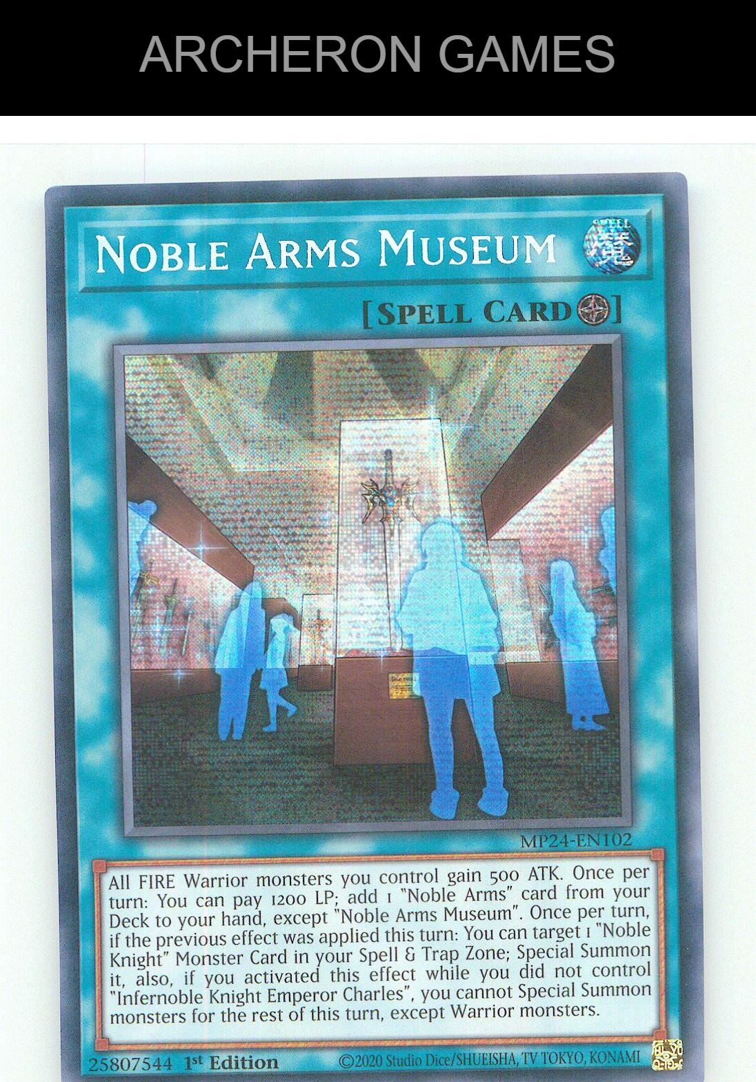 Noble Arms Museum Prismatic Secret Rare YUGIOH Card 1st Edition