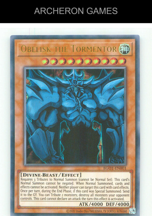Obelisk the Tormentor UR YUGIOH Card Unlimited
