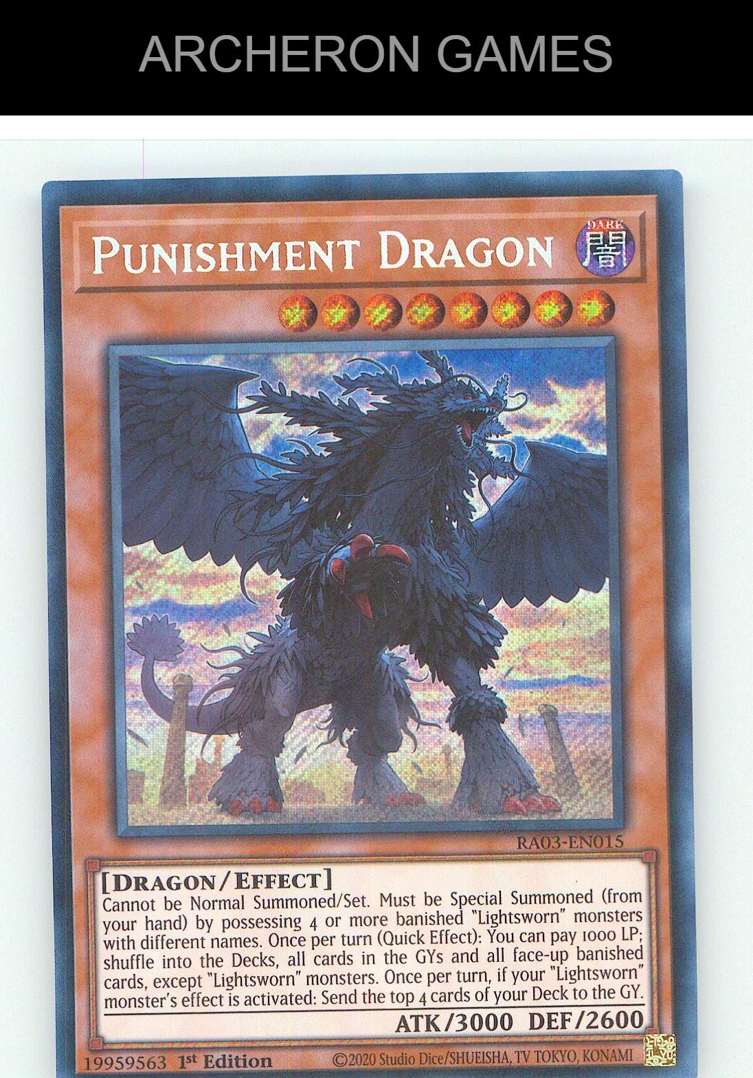Punishment Dragon (Secret Rare) SEC YUGIOH Card 1st Edition