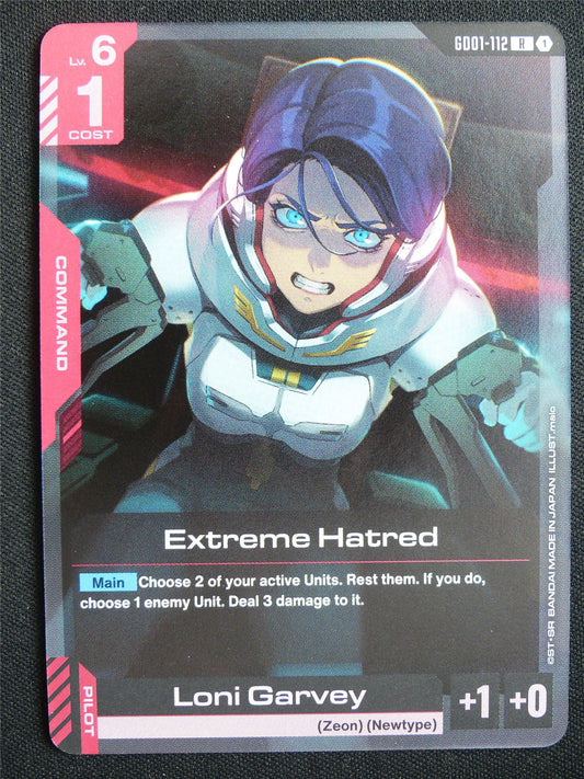 Extreme hatred GD01-112 R Foil - Gundam Card #4Y