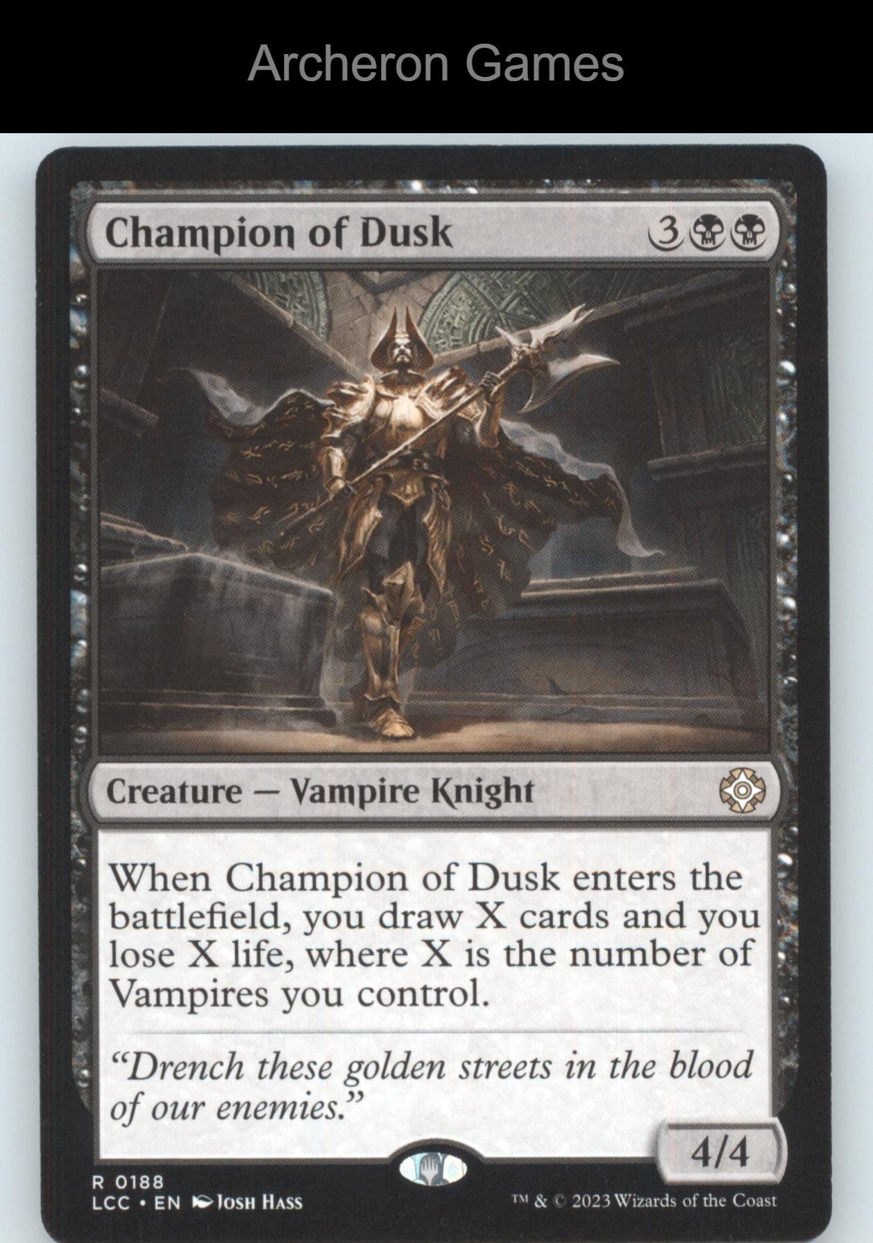 Champion of Dusk 188 R MTG Card Commander: The Lost Caverns of Ixalan