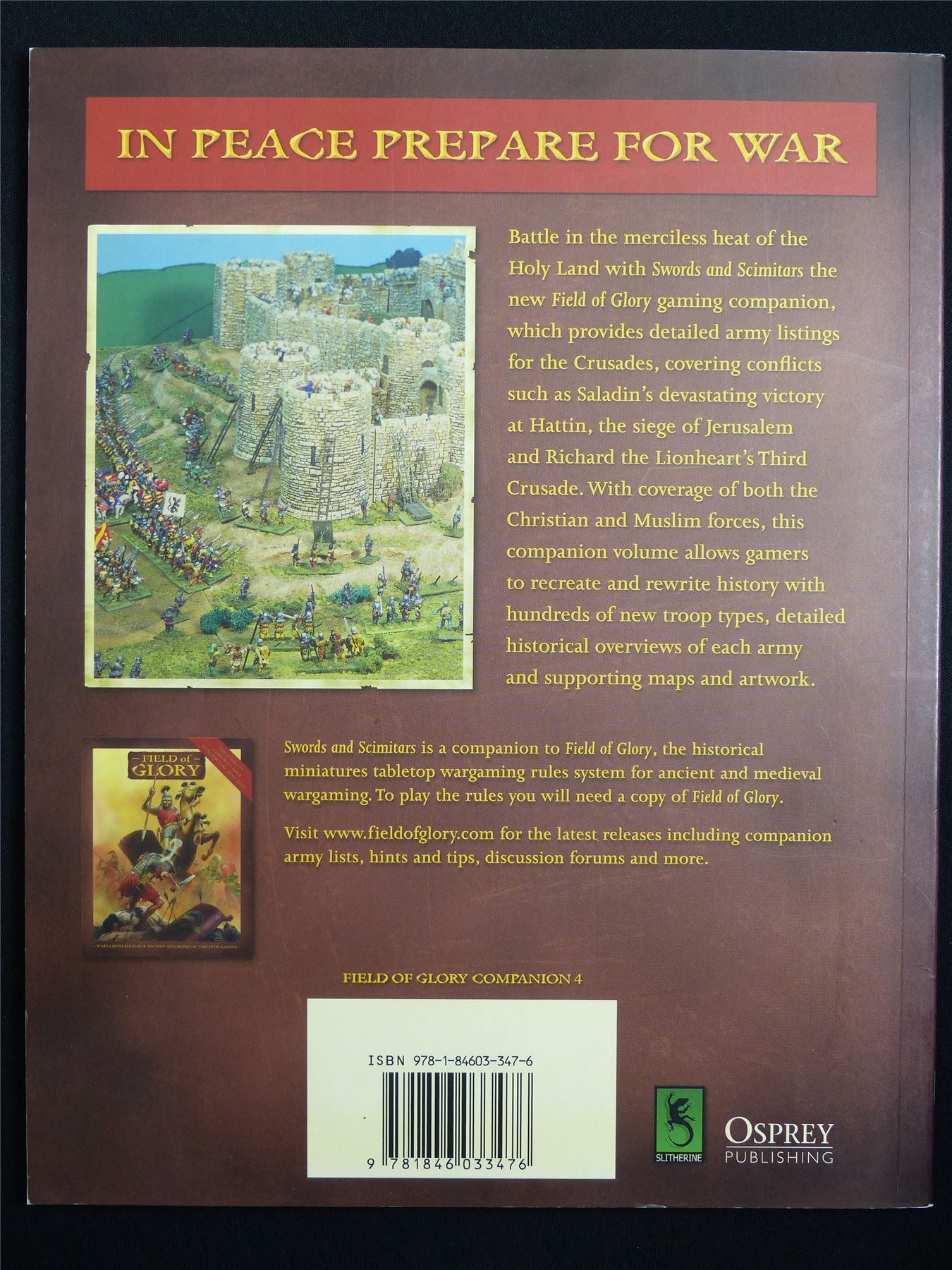 Swords and Scimitars: Field of Glory Gaming Companion - Book Softback #MT