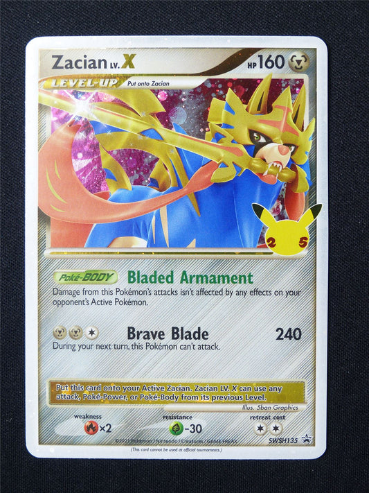 Zacian Lv.X SWSH135 Promo Holo - Pokemon Card #61A