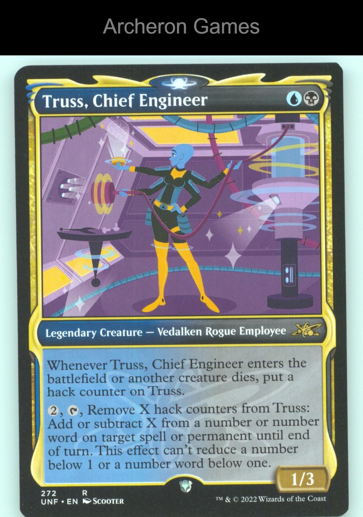 Truss, Chief Engineer (Showcase) 272 R MTG Card Unfinity