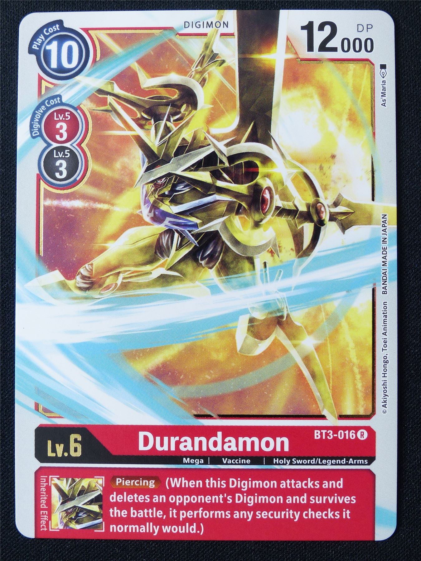 Durandramon BT3-016 R - Digimon Card #171