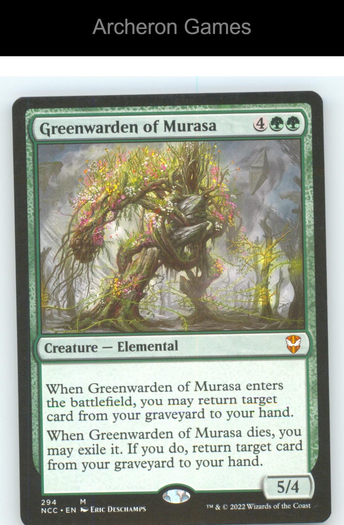 Greenwarden of Murasa NCC 294 Mythic MTG Card NM/EX+
