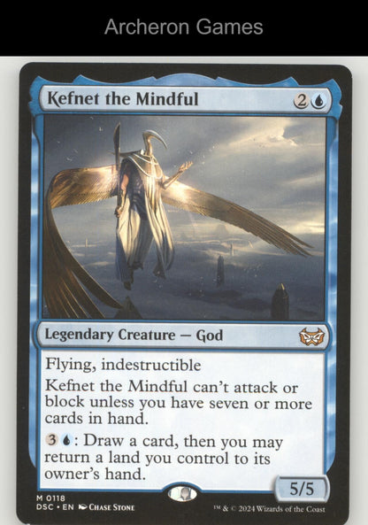 Kefnet the Mindful 118 Mythic MTG Card Commander: Duskmourn: House of Horror
