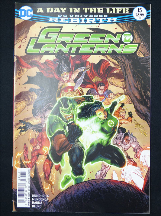 GREEN Lanterns #15 Rebirth - DC Comic #1EE