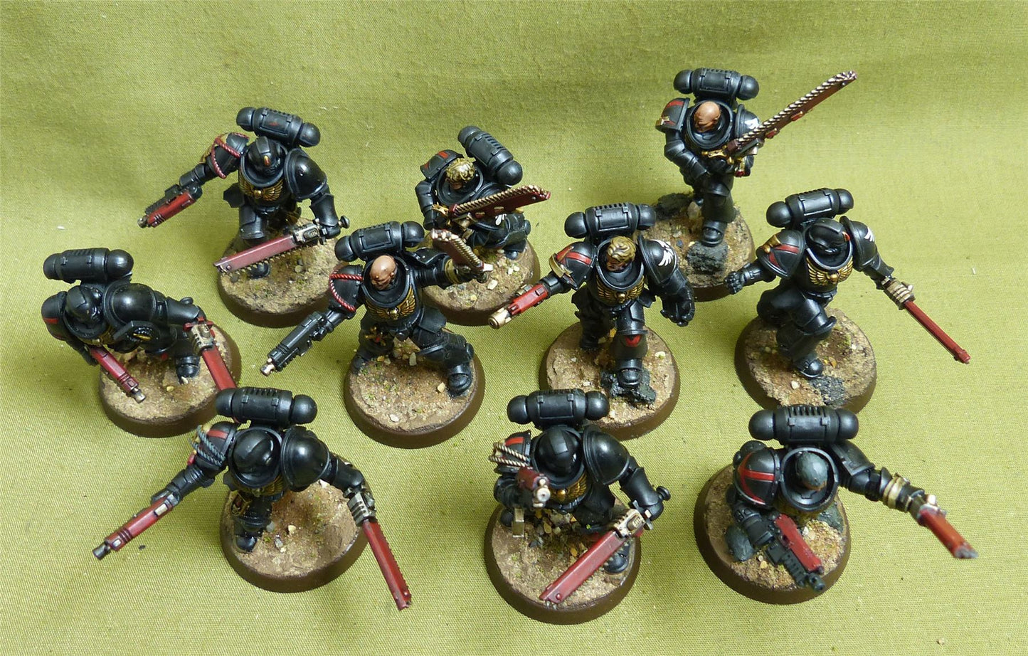 Assault Intercessor Squad painted - Blood Angels - Warhammer 40K #5D
