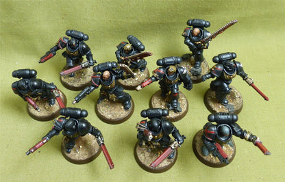 Assault Intercessor Squad painted - Blood Angels - Warhammer 40K #5D